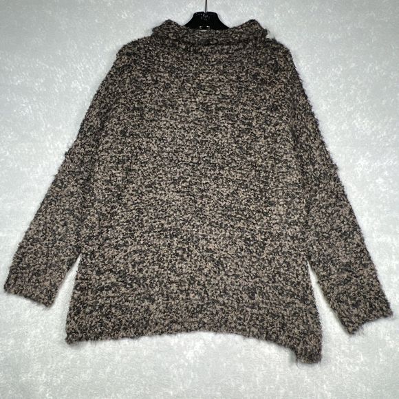 Free People Brown Black She’s All That Sweater Alpaca Blend Turtleneck Women XS - Picture 3 of 14